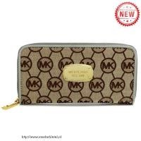 michael kors jet set logo monogram groot grijs portefeuilles Goede Verkoop pw98p737